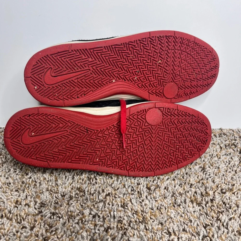 Nike SB Eric Koston 2 Lunarlon Skate Shoes Black Red Mens Size 11